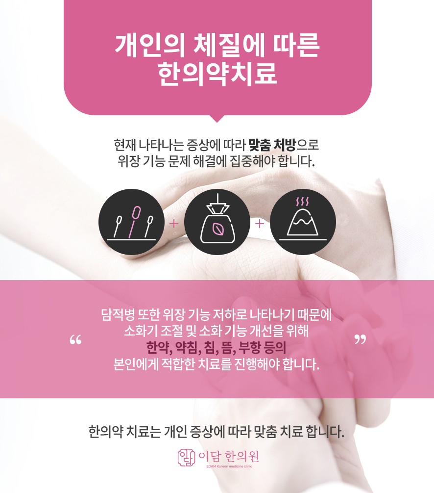 담적병에 대한 한의약 치료(한약,약침,뜸,.부항 등)