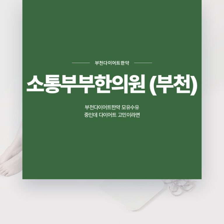 부천다이어트한약 모유수유 중인데 다이어트 고민이라면